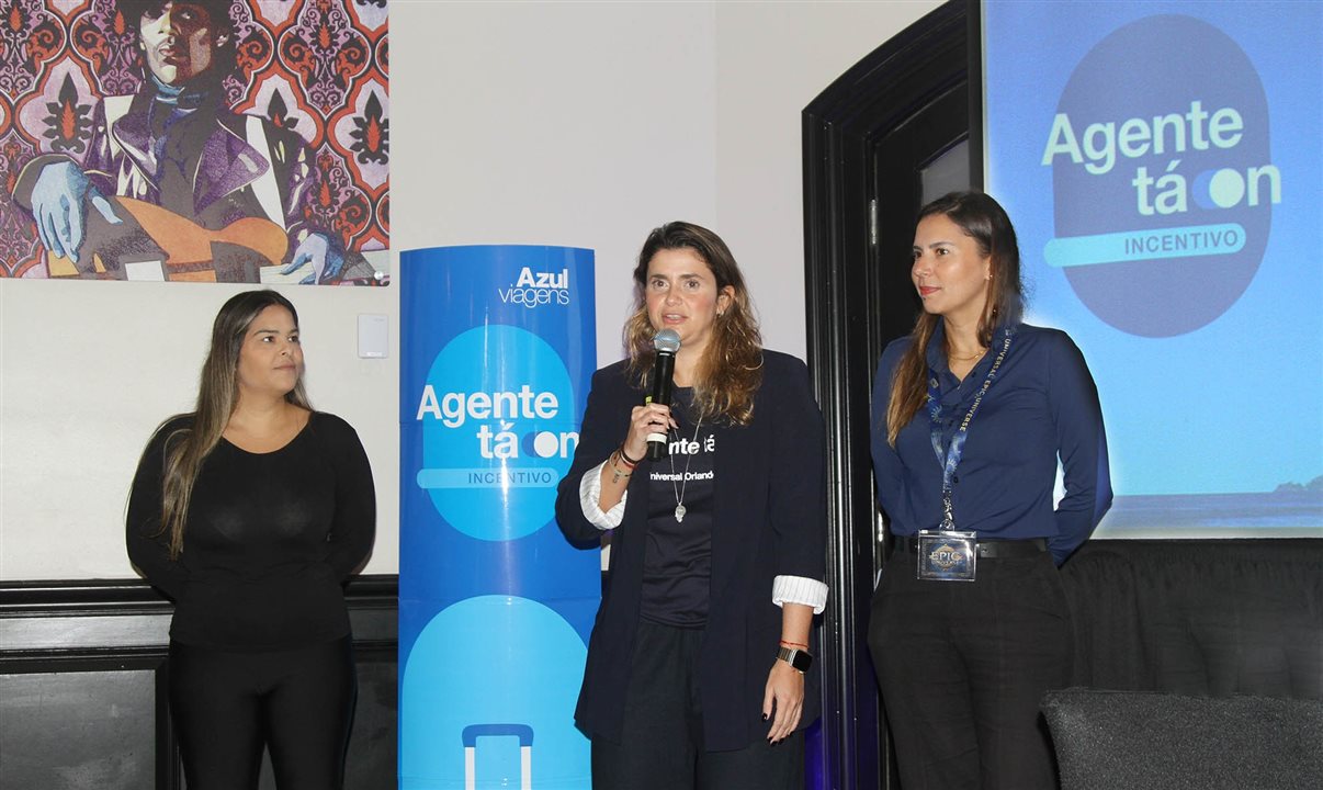 Patricia Gomes, Giulliana Mesquita e Fernanda Paranhos, da Azul Viagens