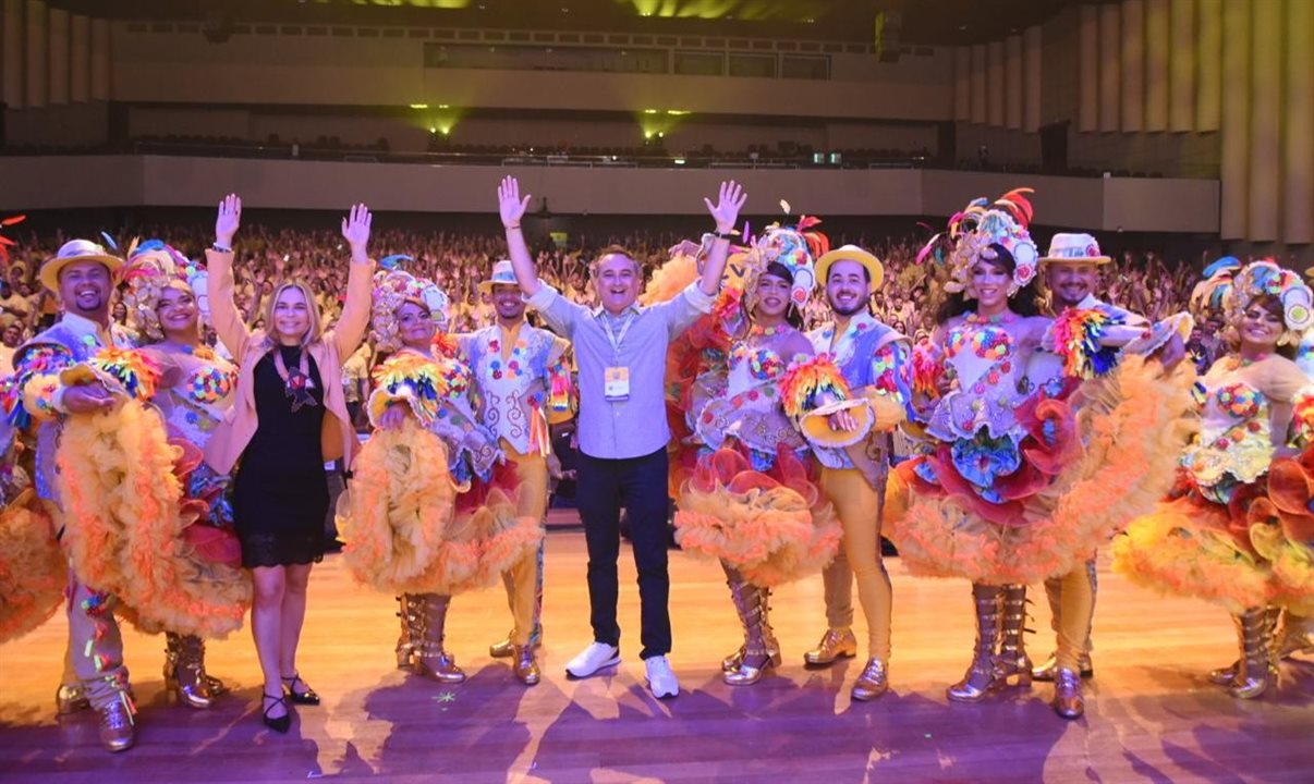 Rosalia Lucas, secretária de Turismo da Paraíba, e Ferdinando Lucena, presidente da PBTur