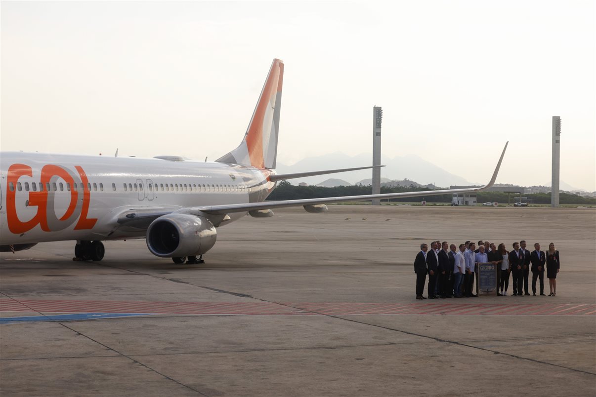 O presidente da República, Luiz Inácio Lula da Silva, acompanha o anúncio de um hub internacional da GOL no Aeroporto do Galeão.