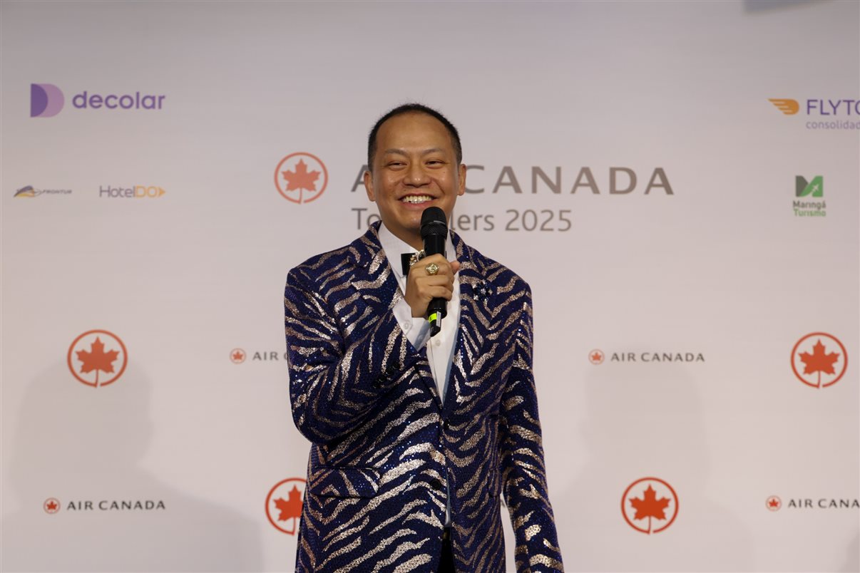 Rocky Lo, diretor-geral de Vendas Internacionais da Air Canada, no Top Sellers 2025 do Brasil