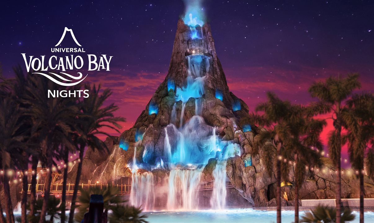 Volcano Bay Nights começa oficialmente às 19h em cada noite de evento
