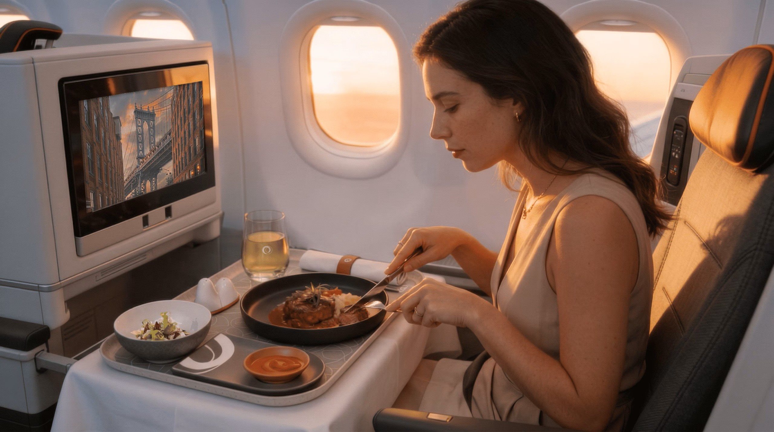 Refeição a bordo contará com três etapas