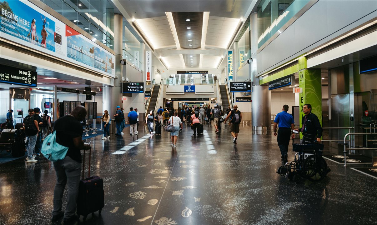 Clima no norte do País impactou 223 voos, que foram cancelados em Miami por conta de tempestades na Costa Leste