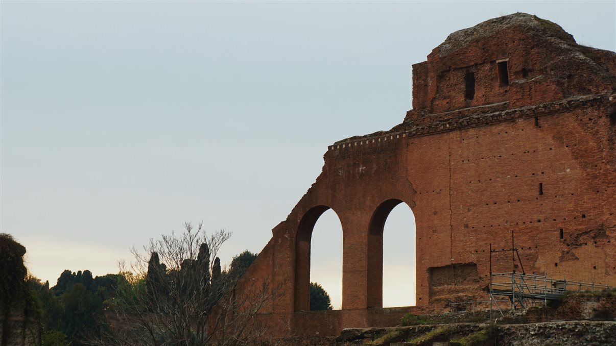 O grupo ficou livre para fazer seu roteiro pelas ruas de Roma