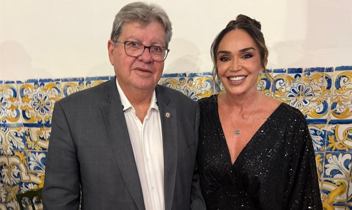 Governador da Paraíba, João Azevêdo, e a diretora da Luck Receptivo, Christiane Teixeira