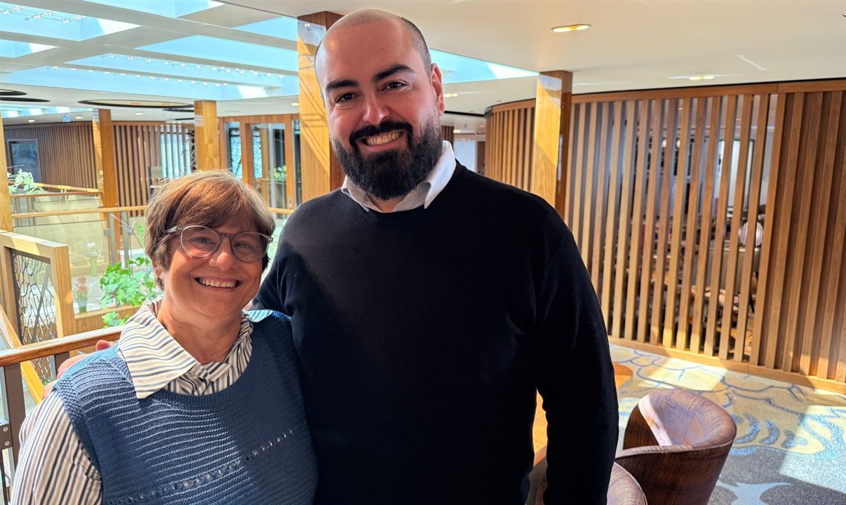 Márcia Galvão e João Miranda, da AmaWaterways