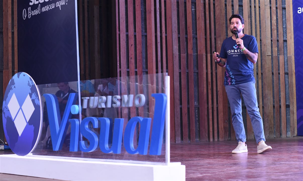 Hugo Lagares, diretor da Visual Turismo,fez um resumo do momento da operadora durante o Connect 2026