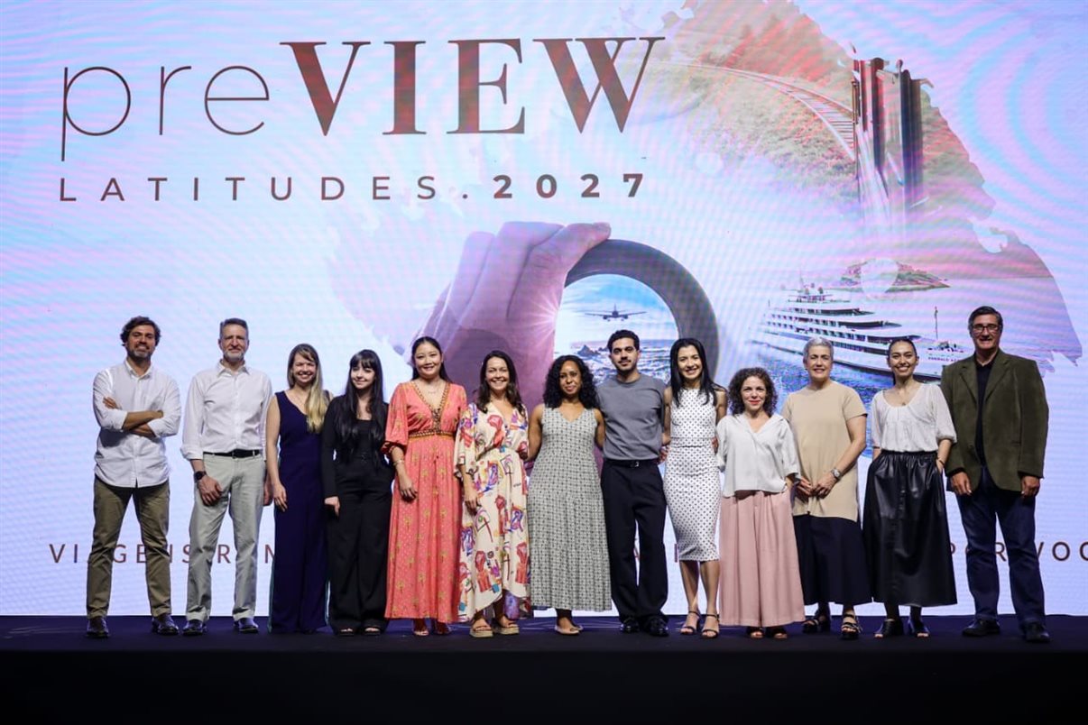 Time Latitudes no almoço promovido a agentes de viagens em São Paulo