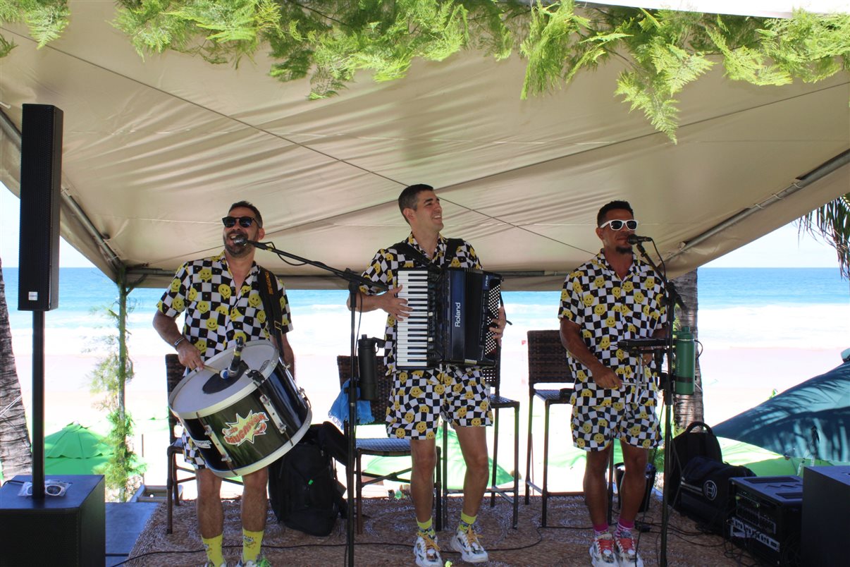 Música embalou o almoço de hoje apra convidados do trade