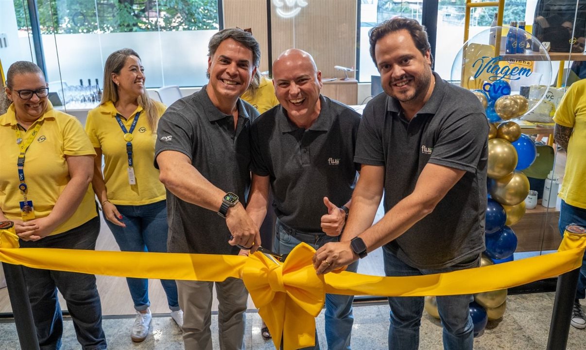 Emerson Belan, Fabio Mader e Felipe Gomes inauguram loja para colaboradores