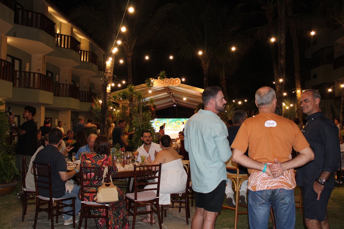 Convidados aproveitaram o jantar no Solar Porto de Galinhas