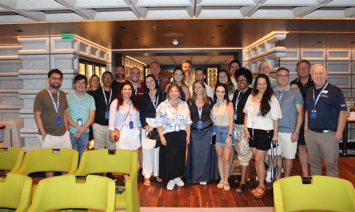 Profissionais de Turismo do Brasil presentes no Norwegian Luna