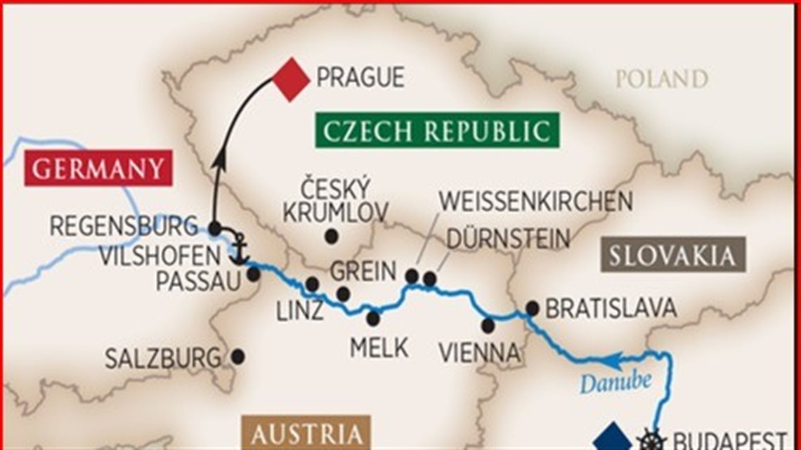 O trajeto do AmaWaterways