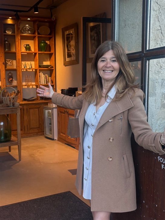 Sophie Balasse, respons&aacute;vel pelo Ecomuseu das Oliveiras em Volx, na Provence