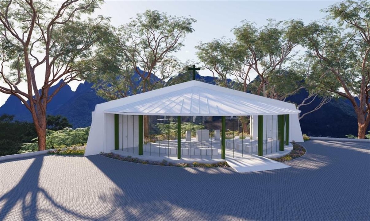 Capela terá formato de leque