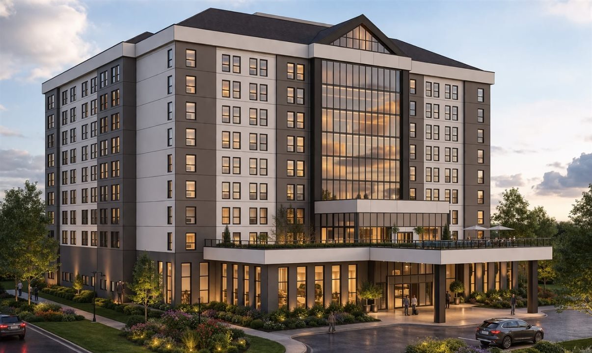 Projeção mostra como ficará o hotel com abertura agendada para 2030