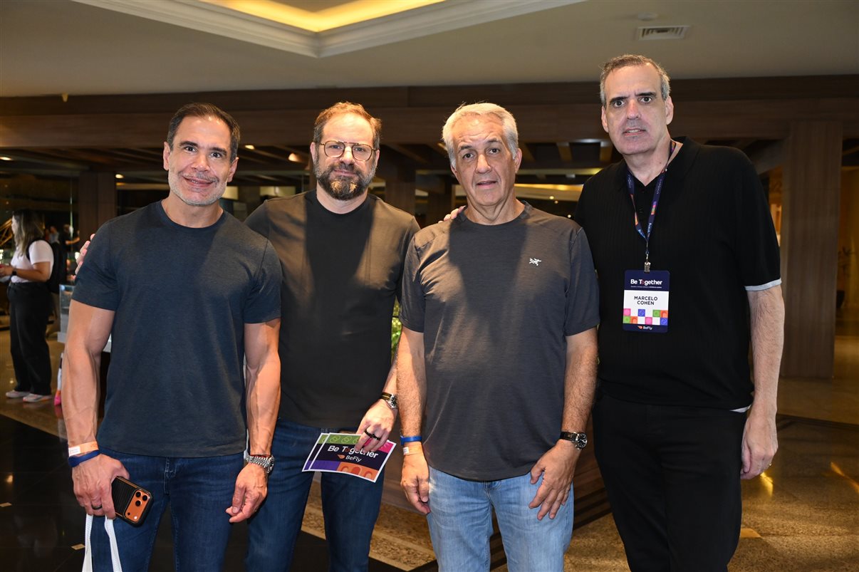 Flavio Marques, Luti Guimarães, Sylvio Ferraz e Marcelo Cohen, da BeFly
