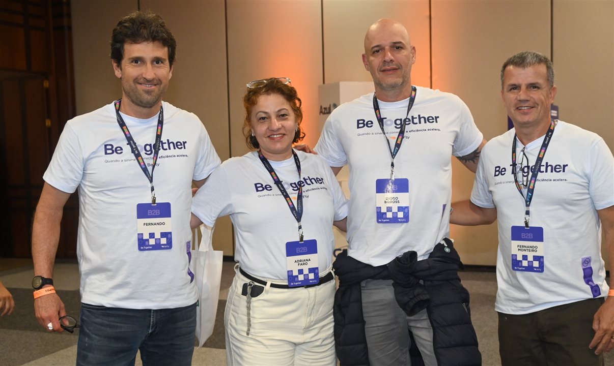 Fernando Gagliardi, Adriana Faro, Diogo Boross e Fernando Monteiro, da BeFly