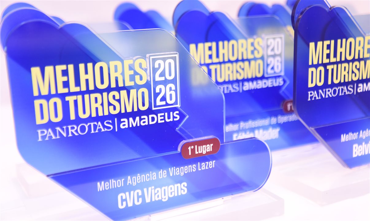Troféus e placas do Melhores do Turismo PANROTAS Amadeus 2026 serão entregues no Estande PANROTAS na WTM Latin America