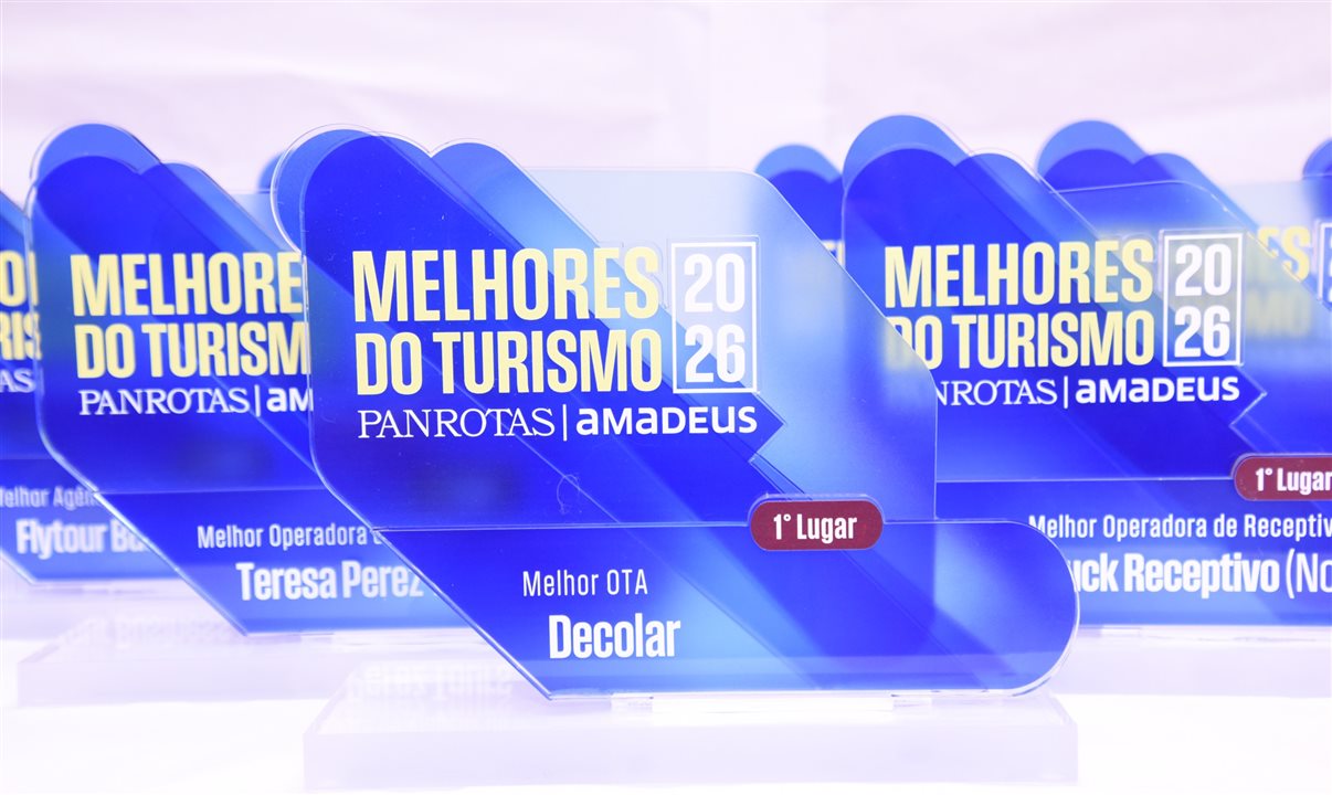 Troféus e placas do Melhores do Turismo PANROTAS Amadeus 2026 serão entregues no Estande PANROTAS na WTM Latin America