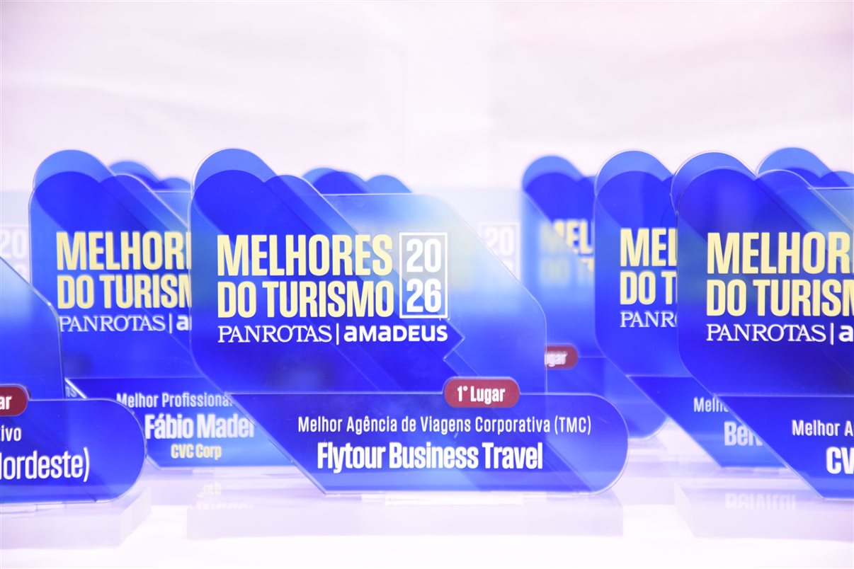 Troféus e placas do Melhores do Turismo PANROTAS Amadeus 2026 serão entregues no Estande PANROTAS na WTM Latin America