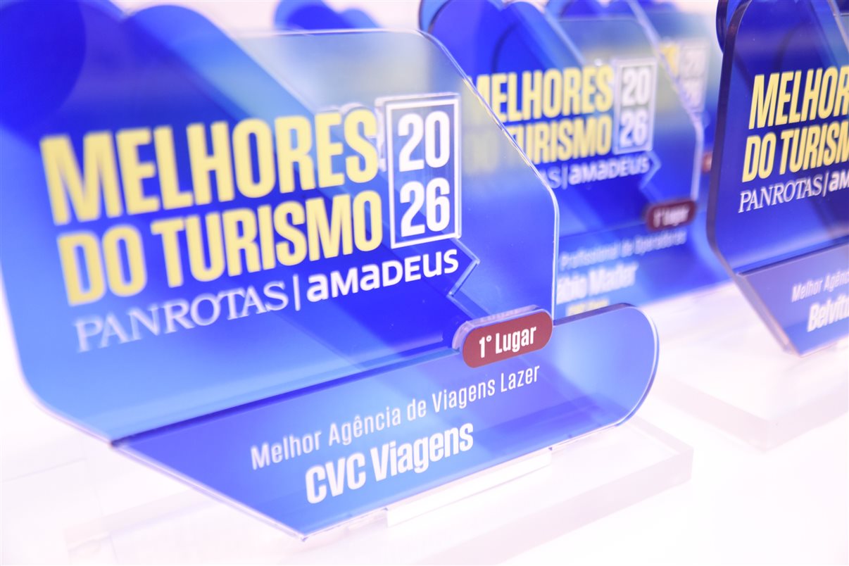 Troféus e placas do Melhores do Turismo PANROTAS Amadeus 2026 serão entregues no Estande PANROTAS na WTM Latin America