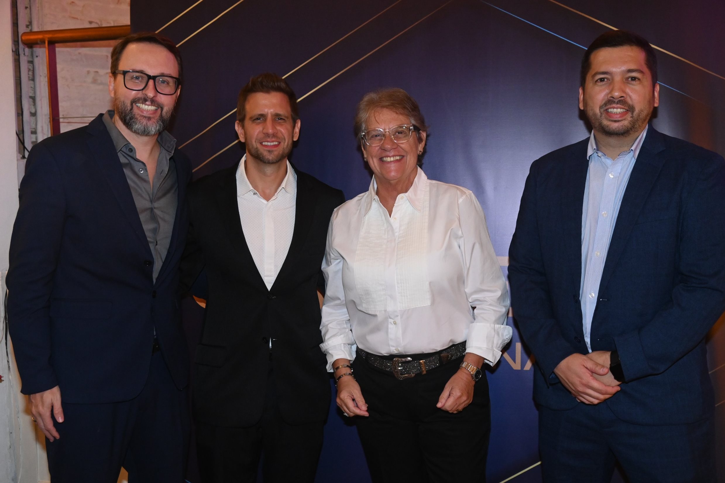 Roberto Sanches, Eduardo Vansan, Ana Maria Berto e Vinícius Chagas, da Orinter