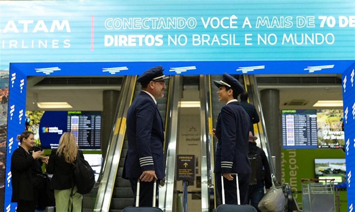 A Latam está presente no Aeroporto de Congonhas desde 1975