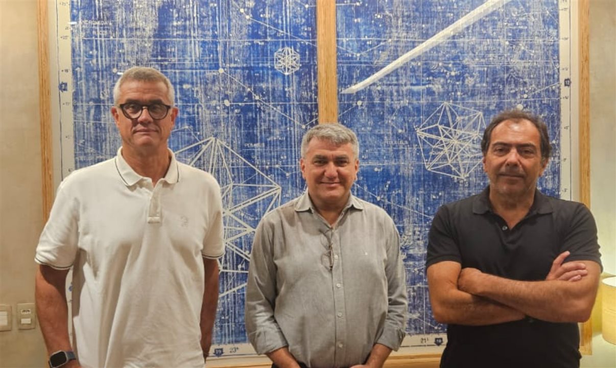 Leonardo Mignani (diretor executivo) , Marcello Patelli (diretor comercial), Tomas Perez (CEO TP Group)