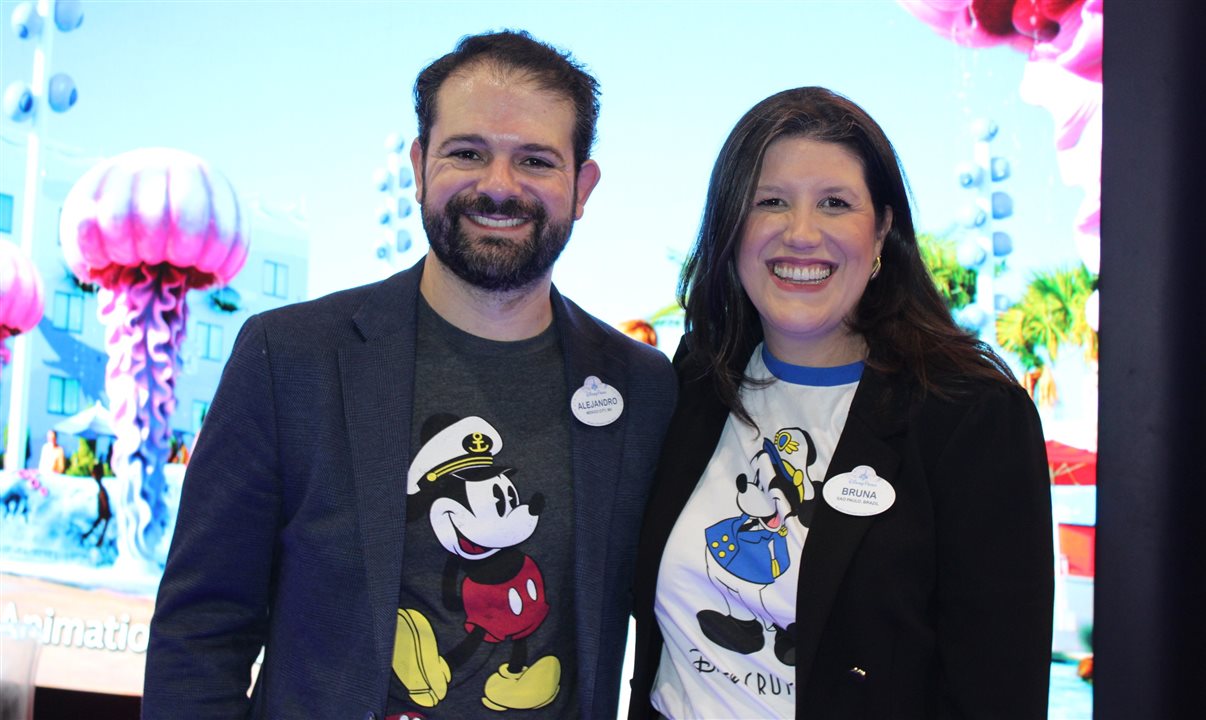 Alejandro Flores e Bruna Bertozzo, da Disney Destinations
