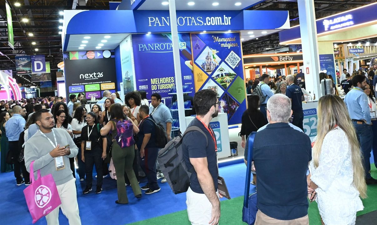 Estande da PANROTAS na WTM Latin America 2026