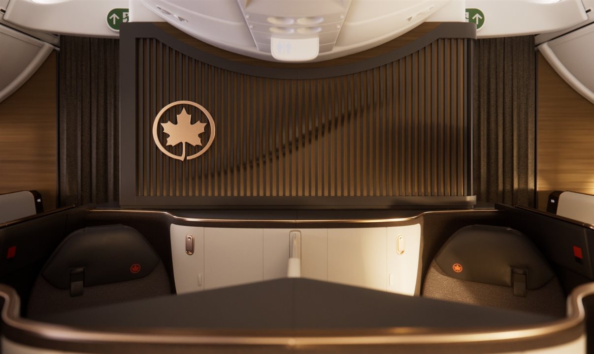 As cabines repaginadas entrarão em operação já no verão canadense (a partir de junho) com a chegada do A321XLR