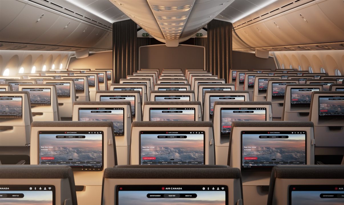 A companhia revelou novos conceitos de design que serão implementados inicialmente nas aeronaves Airbus A321XLR e Boeing 787-10