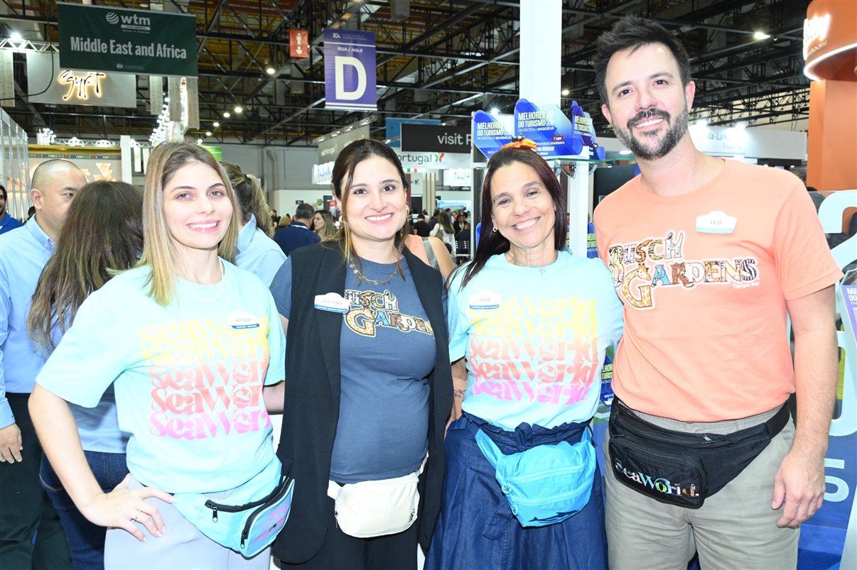 Larissa Alvarez, Juliana Bordin, Ana Cristina Muniz e Leonardo Ferrazzo, da United Parks