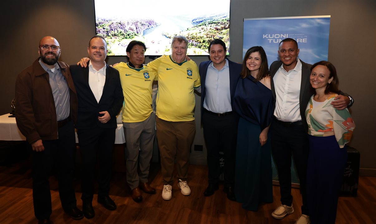 Andre Vasconcelos, Daniel Rocha, Jiro Okutsu, Joseph Green, Leandro Placido, Vanessa Silva, Danilo Siqueira e Bianca Vicenza, todos da Kuoni Tumlare