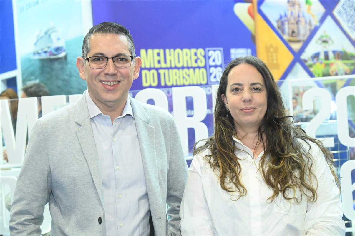 Fabiano Camargo, presidente do Conselho da Braztoa, com Marina Figueiredo, diretora executiva da associação