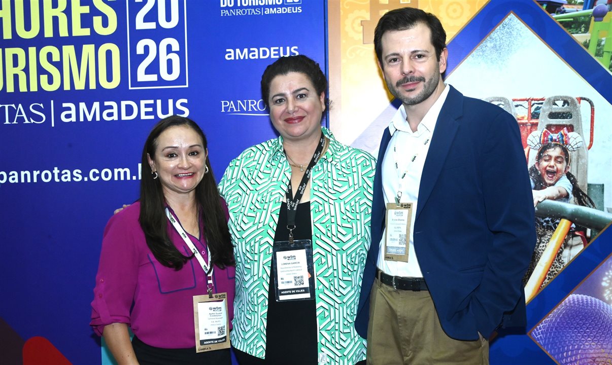 Aydeé Castiblanco, Lorena Garcia e Renato Oliveira, do Simon Property Group