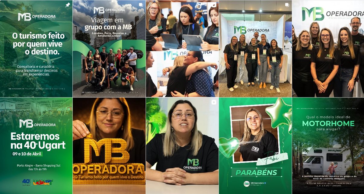 Instagram da MB Operadora tem duas postagens feitas nesta mesma semana em que a empresa suspendeu as atividades