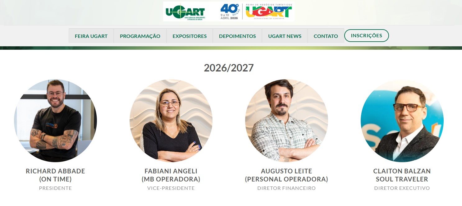 No site da Ugart, ainda consta Fabiani Angeli como vice-presidente