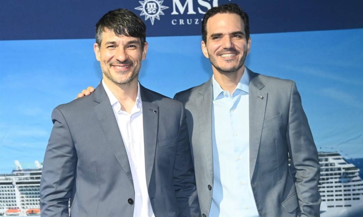 Ignacio Palacios e Rafael Grosso, da MSC Cruzeiros