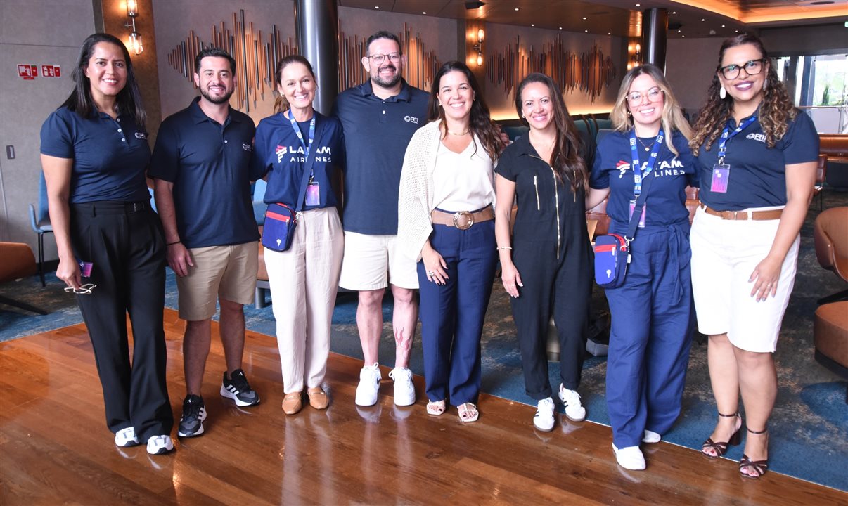 Equipe da R11 Travel recebe executivas da Latam no Summit At Sea