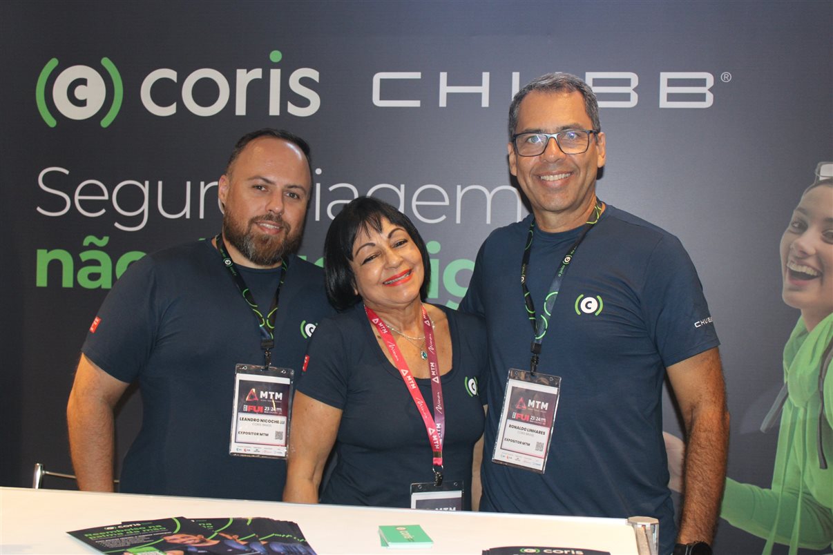 Leandro Nicochelli, Marilda Dias e Ronaldo Linhares, da Coris