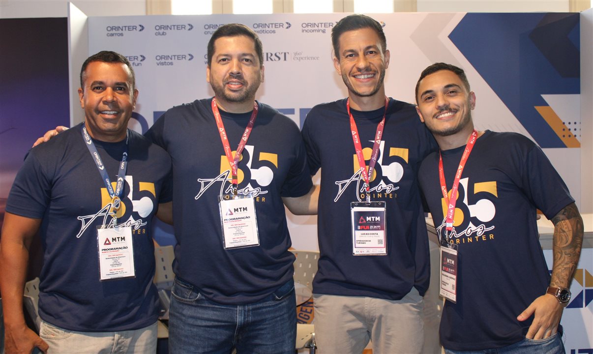 João Cruz, Vinicius Chagas, Lucas Costa e Guilherme Albernaz, da Orinter