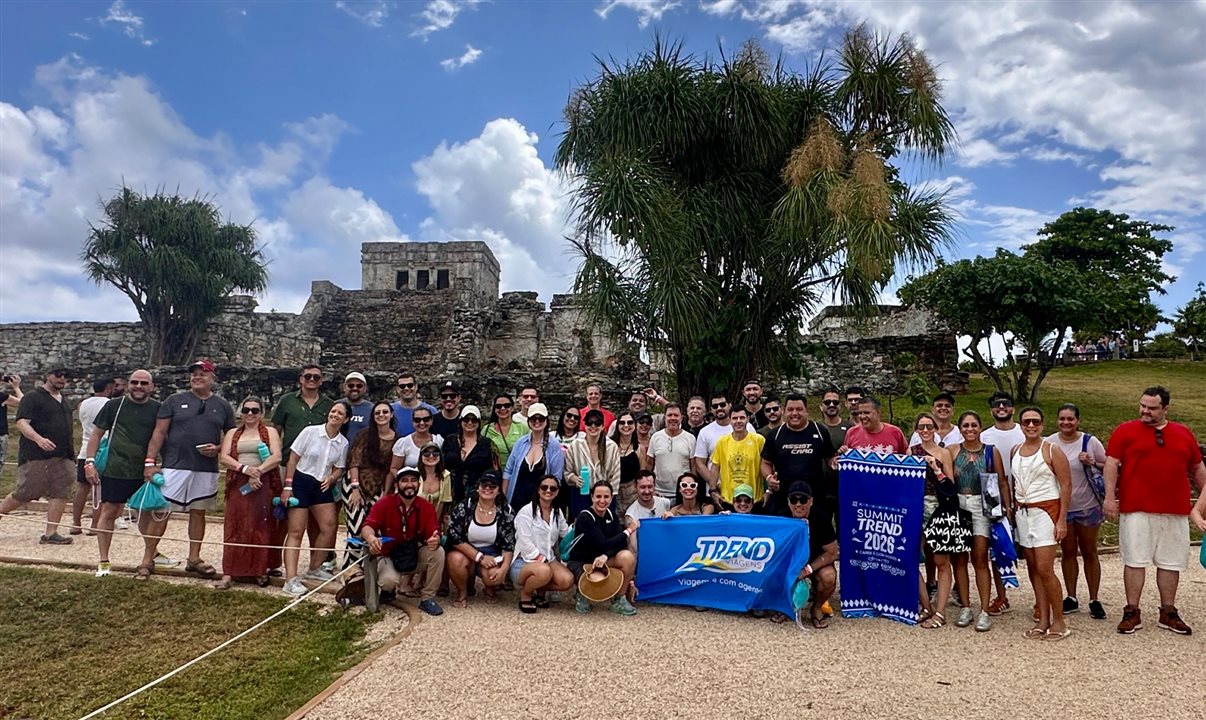 Visita do grupo à Zona Arqueológica de Tulum
