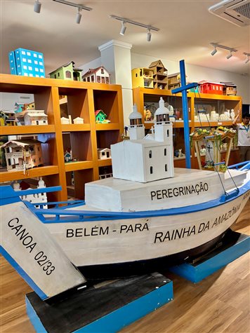 Oferenda para Nazinha em exposi&ccedil;&atilde;o no Museu Mem&oacute;ria de Nazar&eacute;