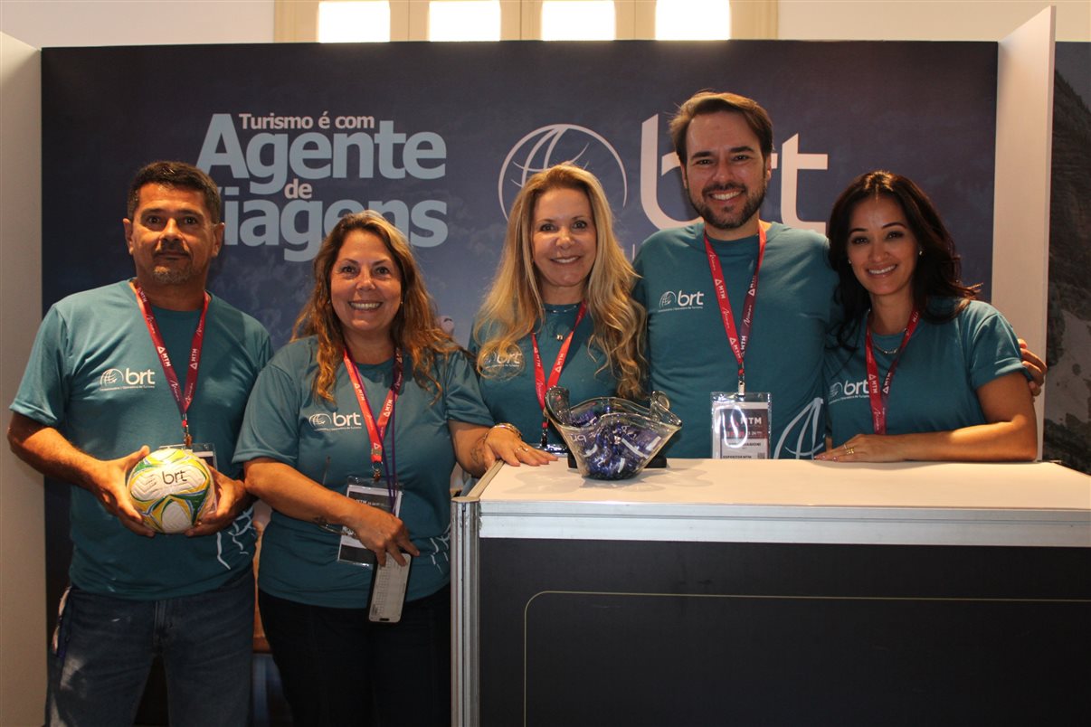 Paulo Morais, Renata Oliveira, Marcia, André Biagioni e Natalia de Souza, da BRT