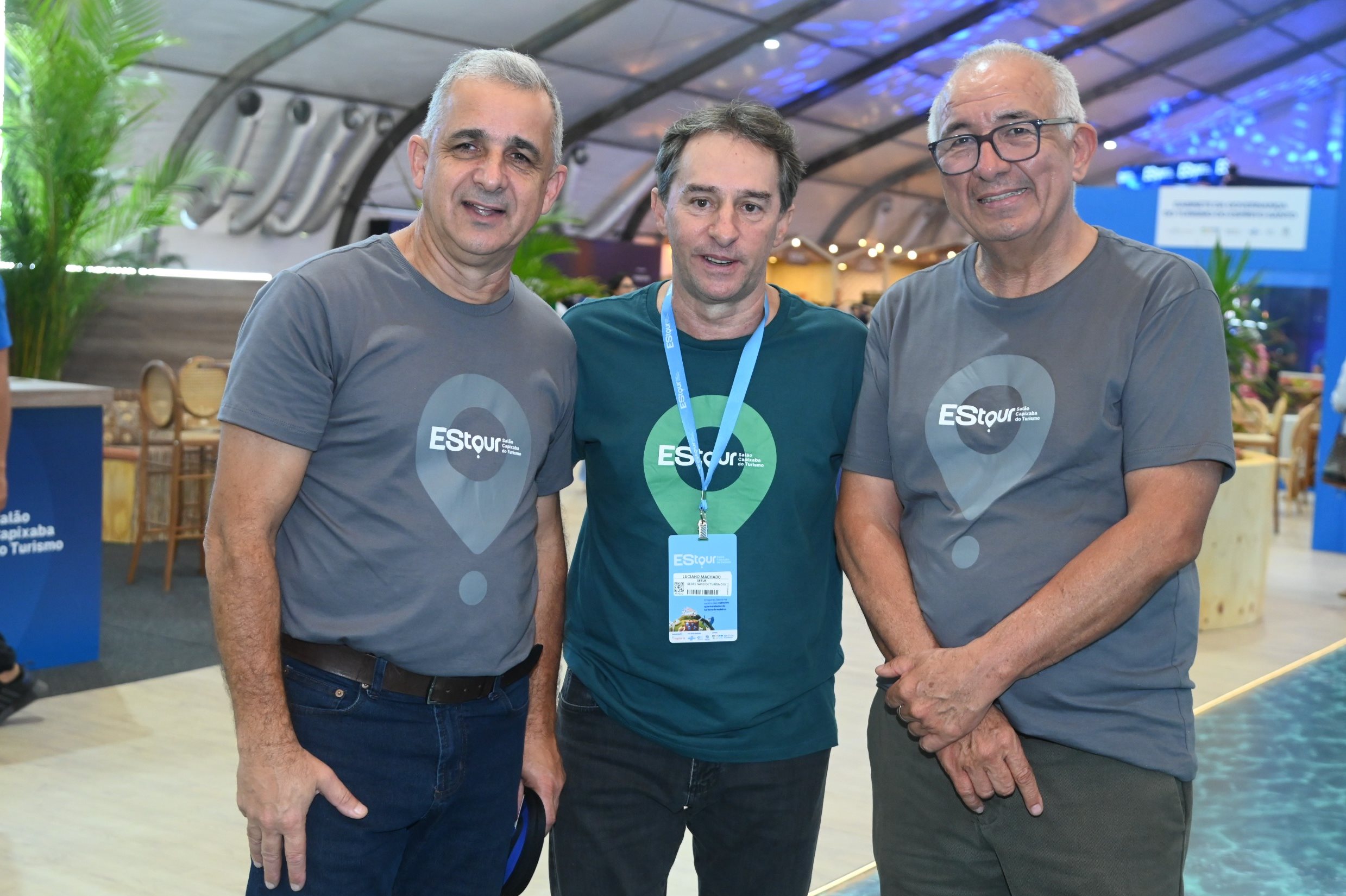 Pedro Rigo, do Sebrae-ES, Luciano Machado, da Setur-ES, e Alfonso Silva, da Cooptures