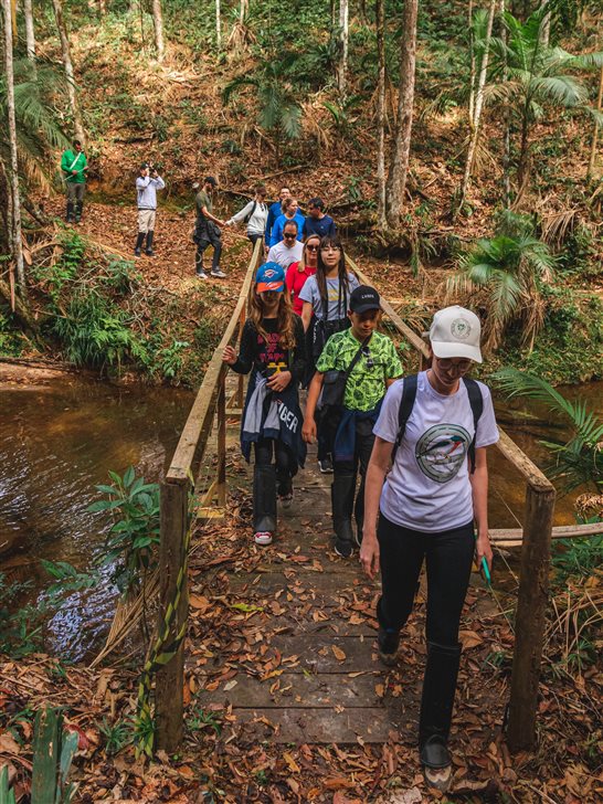 Reserva &Aacute;guia Branca realiza a&ccedil;&otilde;es para integrar comunidade ao meio ambiente