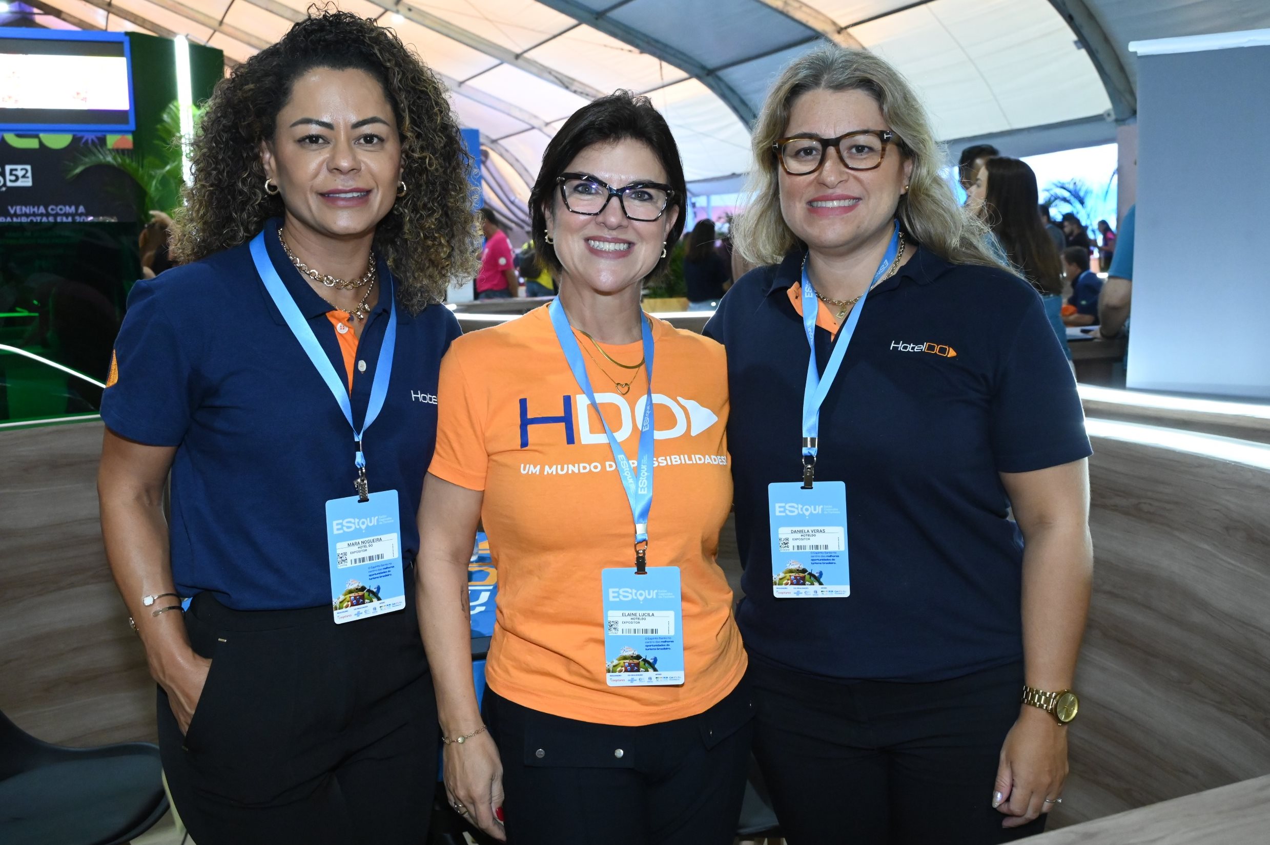 Mara Nogueira, Elaine Lucila e Daniela Veras, da HotelDO