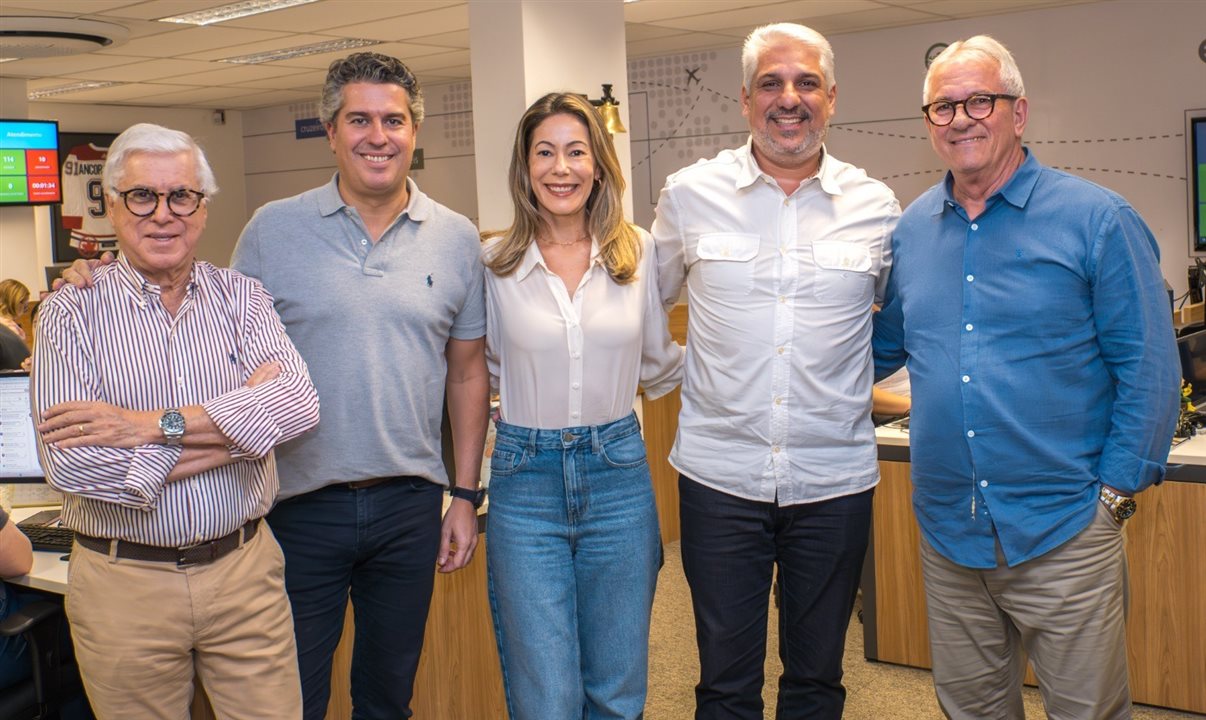 Juarez Cintra, Juarez Neto, Andreza Lubatsch, Marcelo Rolim e Roberto Garbin, da Ancoradouro